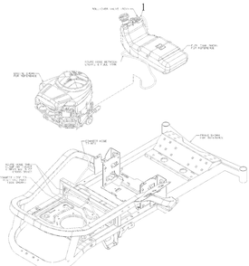 Vent Hose Diagram and Parts List for 17ADFACSA07 2022 Yard Machines Lawn Tractor